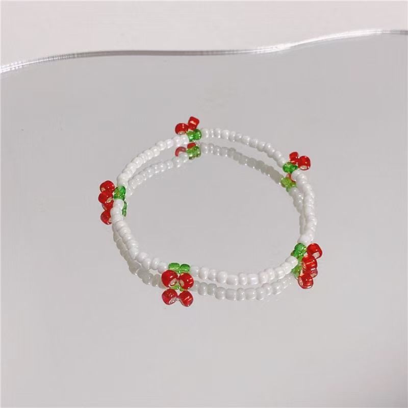 Women's Cherry Bead Fashion Bracelet